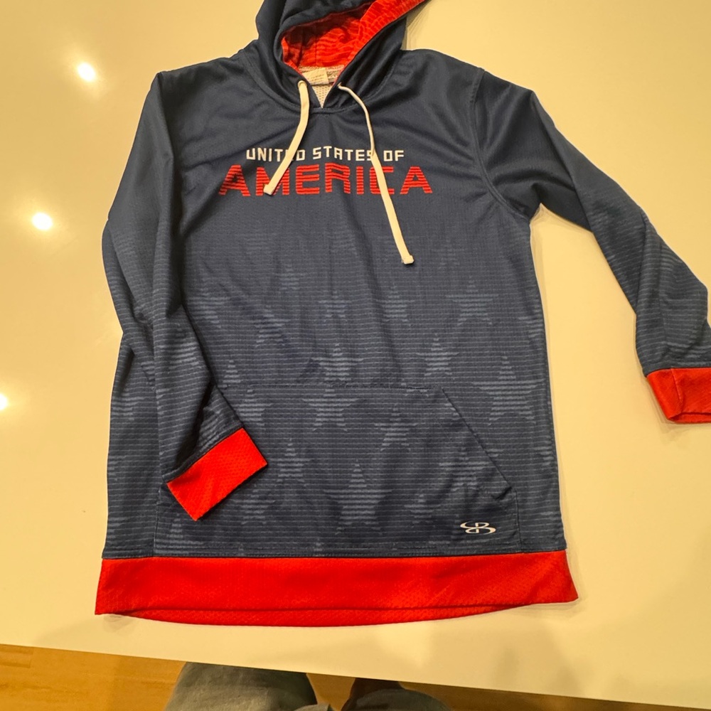 Boombah Blue and Red Performance Sweatshirt